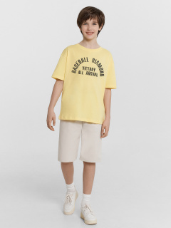 Футболка Mark Formelle 113384/24-27421П-0 ярко_желтый_печать_2_сл_на_пол - фото 4