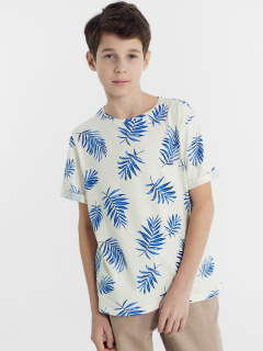 Футболка Mark Formelle 113421/24-27794П-0 пальмовые_листья_на_молочном - фото 1