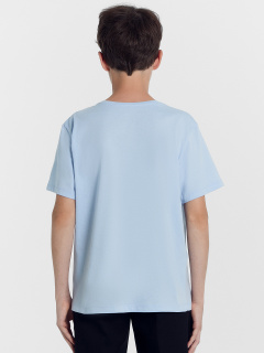 Футболка Mark Formelle 113432/24-30040П-0 голубой_печать_Печать - фото 5