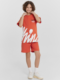 Футболка Mark Formelle 113433/24-26095П-0 оранжевый_терракот_печать_1_сл_на_пол_1сл_на_пол - фото 2