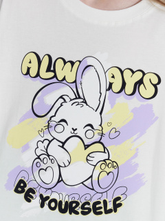 Футболка Mark Formelle 117843-2/25-37581П-0 белый_граффити_на_лаванде - фото 3