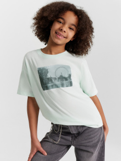 Футболка Mark Formelle 117843/24-27896П-0 светлая_мята_печать1_3_сл_на_пол - фото 1