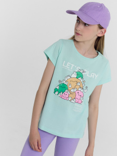 Футболка Mark Formelle 117892/24-30097П-0 бирюзовый_печать_Печать - фото 5