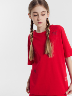 Футболка Mark Formelle 117913/24-25439П-0 красный_печать_2_сл_на_пол_ТП_Д - фото 2