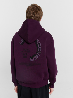 Худи Mark Formelle 121806-1/24-4278П-7П томный_пурпурный_печать_1_сл_на_пол_2_сл_на_спинк - фото 4