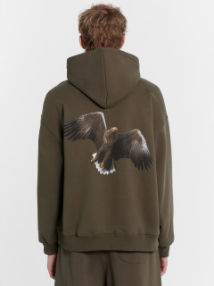 Худи Mark Formelle 121878-1/24-4385П-7П табак_печать_1_сл_на_пол_3_сл_на_спинке - фото 1