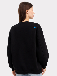 Свитшот Mark Formelle 122934/1/24-25407П-7П черный_печать_3_сл_на_пол_ДКна_спинке - фото 2