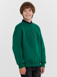 Свитшот Mark Formelle 123437/1/24-27869П-7П зеленый_печать_3_сл_на_пол - фото 1