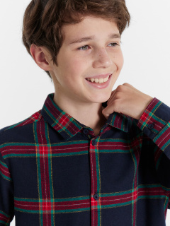 Рубашка Mark Formelle 123440/1/24-30152П-9 красно_синяя_клетка - фото 4