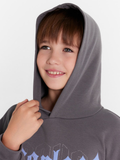 Худи Mark Formelle 123445/24-31862П-7 серый_дым_печать_Печать - фото 5