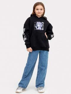 Худи Mark Formelle 127886-1/22/24320П-7П черный_печать_2_сл_на_пол_1_сл_ПР_рукав_1_сл_ЛВ_ - фото 5