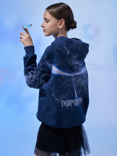 Худи Mark Formelle 127886/24-31028П-7П полуночный_синий_печать_2_сл_на_пол_3_сл_на_спинке - фото 1