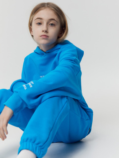 Худи Mark Formelle 127894/22/26156П-7 голубая_лазурь_печать_1_сл_на_пол_1сл_на_ЛВ_рук - фото 2