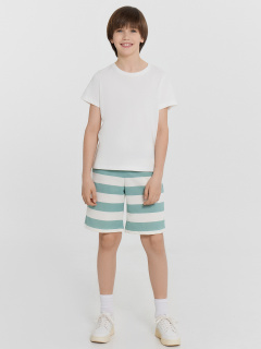 Шорты Mark Formelle 133341/25-36690П-7 шалфейно_молочная_полоска - фото 2