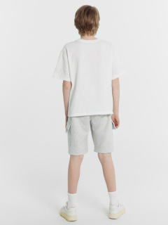 Шорты Mark Formelle 133348/24-26163П-7 серый_меланж_4306_А_печать_2_сл_на_ЛВ_клапане - фото 4