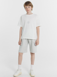 Шорты Mark Formelle 133348/24-26164П-7 серый_меланж_4306_А_печать_2_сл_на_ЛВ_клапане - фото 3