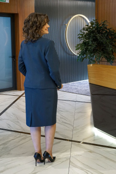 Блуза, жакет, юбка Alani Collection 1872 графит - фото 4