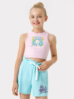 Шорты Mark Formelle 137728/22/22593П-7 бирюзовый_печать_1_сл_на_ЛВ_дет_пер - фото 1