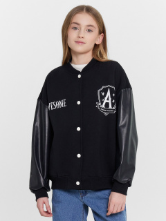 Бомбер Mark Formelle 167754/24-31096Ц-7П черный_печать_1_сл_пер_ЛВ_дет_1сл_пер_ПР_дет_3сл_з - фото 3