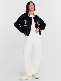 Бомбер Mark Formelle 172097/1/24-30284П-7П-2 черный_печать_475_D_вышивка - фото 2