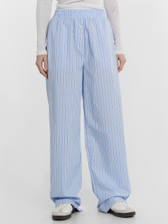 Брюки Mark Formelle 182512/24-32796П-9 широкая_голубая_полоска - фото 4