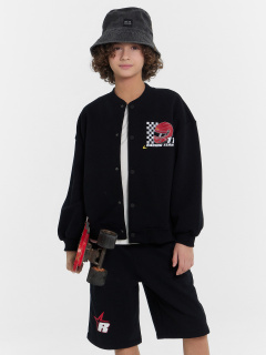 Толстовка Mark Formelle 363333/1/24-32092П-7П черный_печать_2_сл_на_ЛВ_дет_2_сл_на_спинке - фото 1