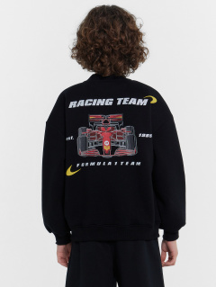 Толстовка Mark Formelle 363333/1/24-32092П-7П черный_печать_2_сл_на_ЛВ_дет_2_сл_на_спинке - фото 4