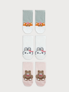 Носки Mark Formelle 406A-2785/B4-243406A белый_св.оливка_зефирный_рис.2785 - фото 3