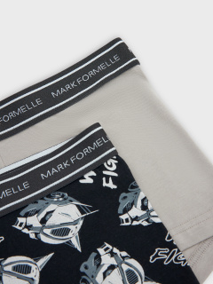 Трусы Mark Formelle 411124-2/25-5183П-5 серый_пепел_роботы_на_черном - фото 4