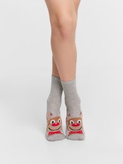 Носки Mark Formelle 430K-3002/B3-24430K-1 серый_меланж_рис.3002 - фото 5