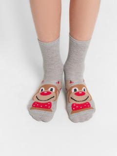 Носки Mark Formelle 430K-3002/B3-24430K-1 серый_меланж_рис.3002 - фото 1