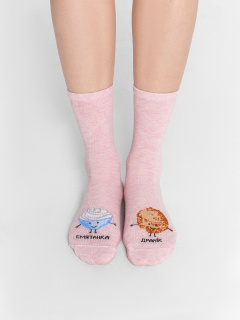 Носки Mark Formelle 430K-3082/B4-25430K-1 розовый_меланж_рис.3082 - фото 5