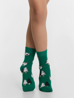 Носки Mark Formelle 504K-2136/B3-22504K малахит_рис.2136 - фото 1