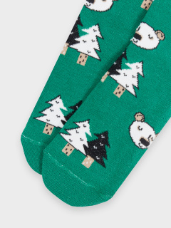 Носки Mark Formelle 504K-2136/B3-22504K малахит_рис.2136 - фото 3