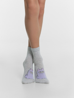 Носки Mark Formelle 504K-2918/B3-24504K св.серый_меланж_рис.2918 - фото 5