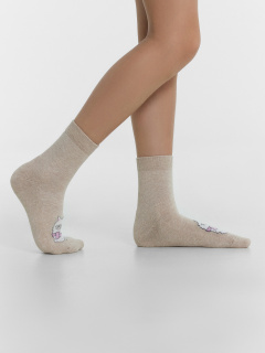 Носки Mark Formelle 504K-2919/B4-24504K бежевый_меланж_рис.2919 - фото 5