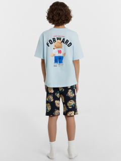 Футболка, шорты Mark Formelle 563327/24-30792ПП-0 кристалл_мишки_на_неви_3_сл_на_пол_3_сл_на_спинке - фото 2
