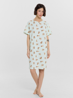 Сорочка Mark Formelle 572385/24-33467ПП-16 собачки_на_светлой_мяте_3_сл_на_пол - фото 4