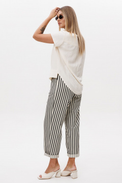 Блуза, брюки Ma Vie М-687 молочный _черный - фото 2