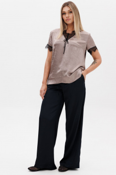 Блуза, брюки Ma Vie М-692 коричневый_черный - фото 2