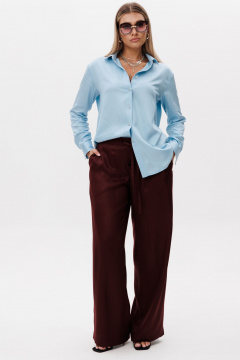 Брюки, рубашка Ma Vie М-700 голубой_коричневый - фото 2