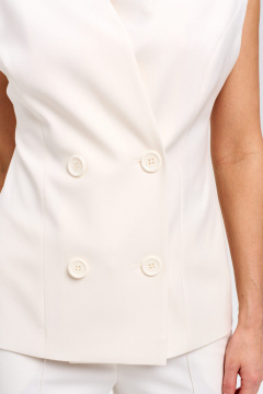 Жилет LUEL 257/5 молочный - фото 3