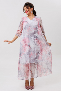 Платье Anelli 1605 розовый_сапфир - фото 2