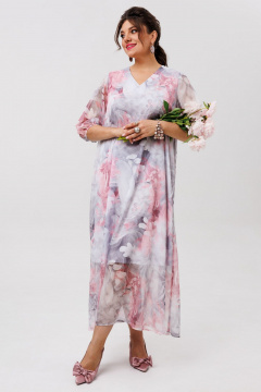 Платье Anelli 1605 розовый_сапфир - фото 4