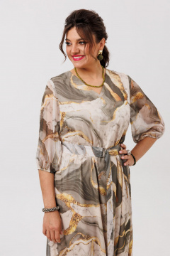 Платье Anelli 1605 мраморное_золото - фото 5