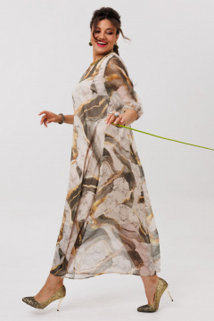 Платье Anelli 1605 мраморное_золото - фото 3