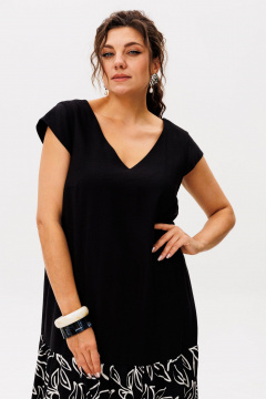 Платье Anelli 56 черно-белый_ангел - фото 4