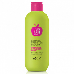 Шампунь Belita Satin Hair-Шампунь с ябл. уксусом д/блеска и гладкости волос - фото 1