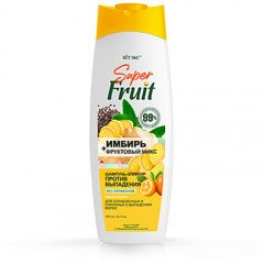 Шампунь Belita SuperFRUIT ИМБИРЬ+фрукт.микс ШАМПУНЬ-эликсир ПРОТИВ ВЫПАДЕНИЯ волос - фото 1