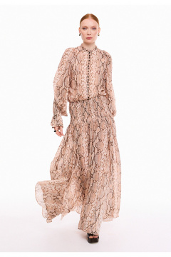 Платье DEVITA 1041 бежевый - фото 1